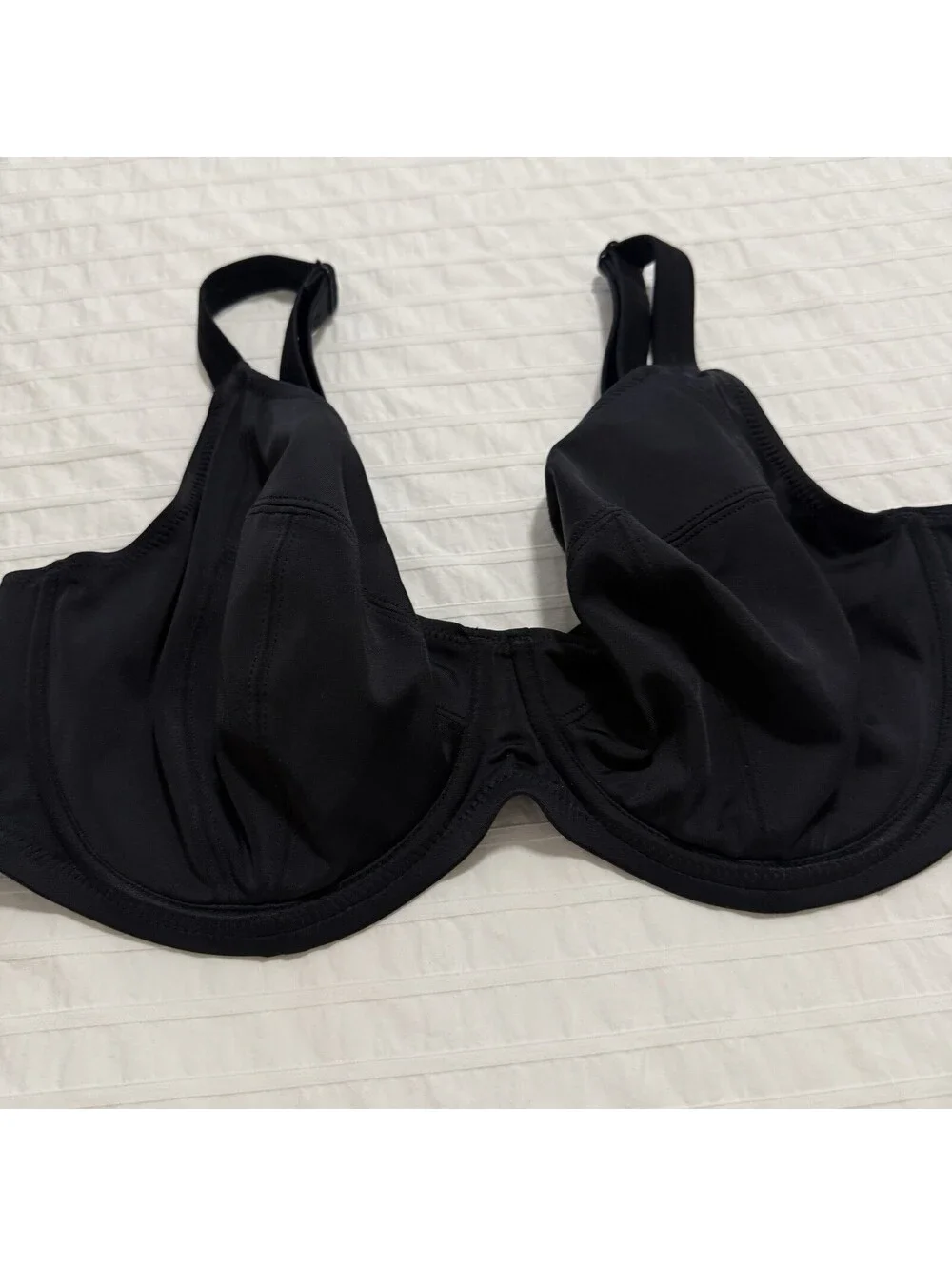 Elomi 36G Essentials Underwire Swim Bikini Bra Top ES7500 Black